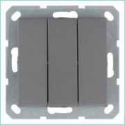 Выключатель 3-кл. 10А IP20 механизм алюм. Jasmart G3031S
